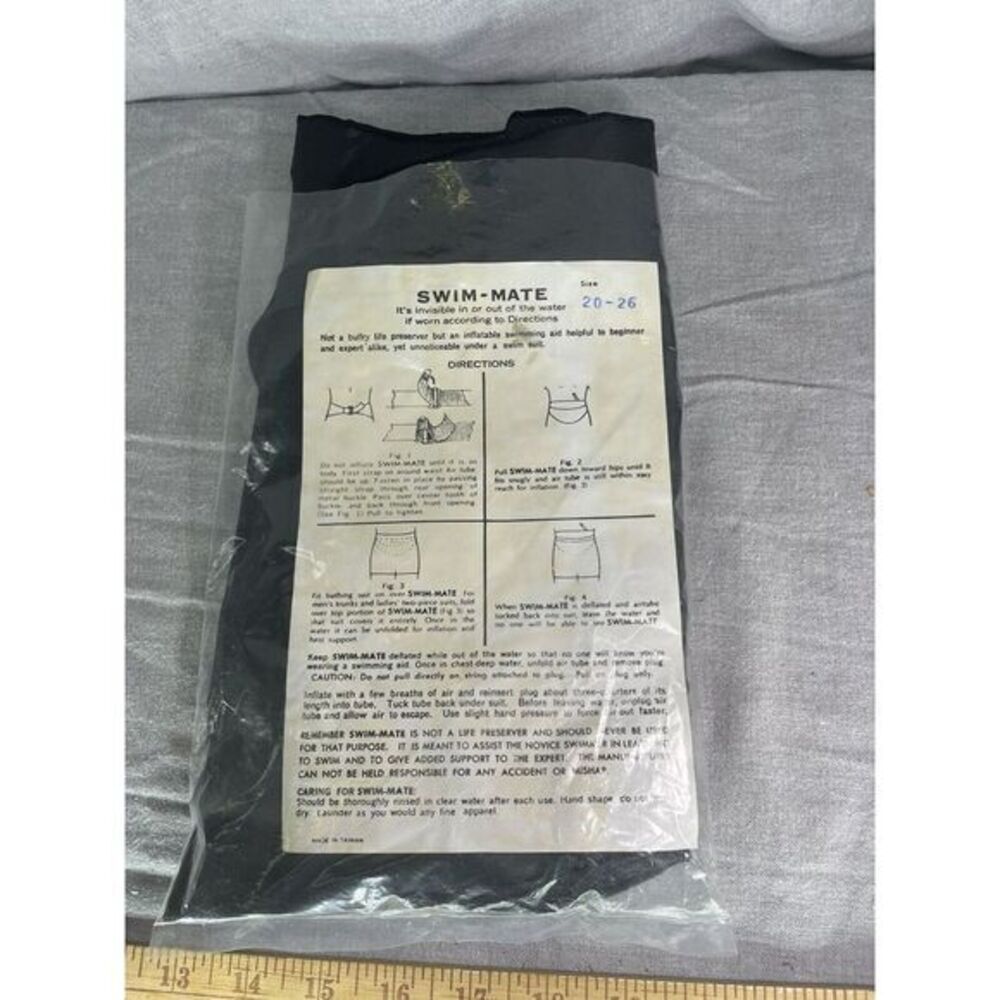 Rare Vintage‎ personal flotation device Swim-mate Invisible Flotation Device